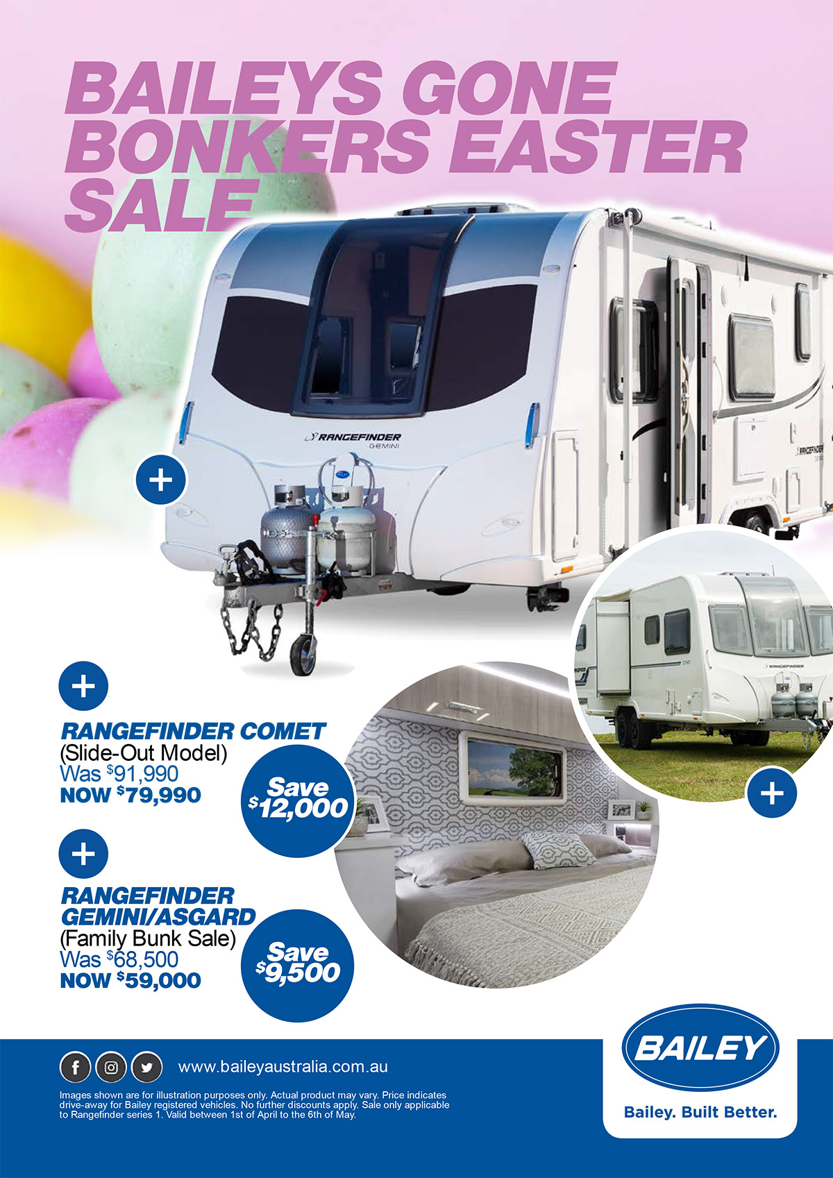 Bailey Caravans Easter Sale 2019