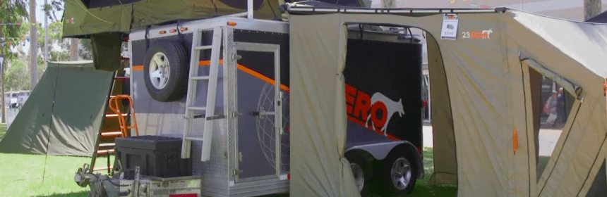 23Zero Australia has released a unique range of roof-top tents, swags and awnings targeting the newcomer