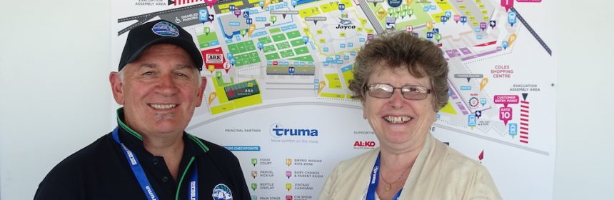 Rob Lucas with Alison Huth at the Vic Supershow