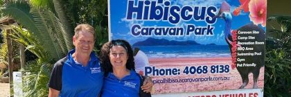 Christine and keith purchase tropical hibiscus caravan park Youtubers 4x4xplore