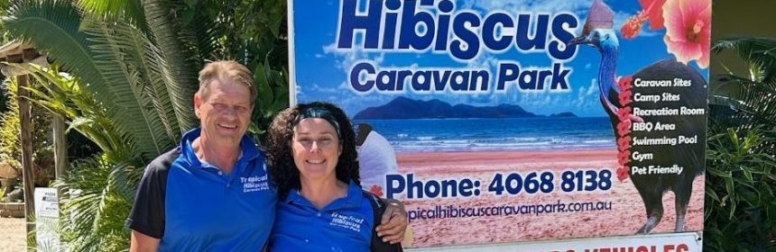 Christine and keith purchase tropical hibiscus caravan park Youtubers 4x4xplore