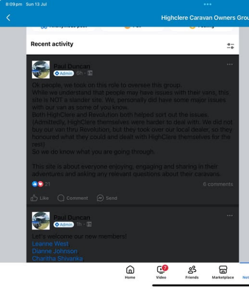 Troubleshooting facebook group search function 